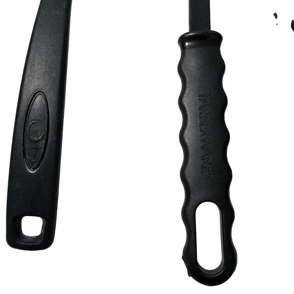 Farberware‎ Calphalon Kitchen Utensil Set 4pc Black Nylon Ladle Slotted Spoons